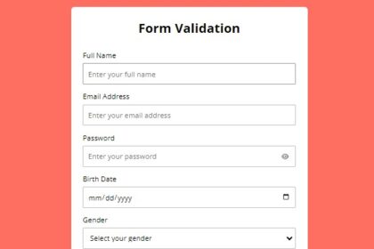 Form validation