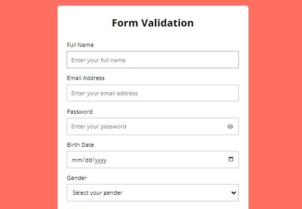Form validation
