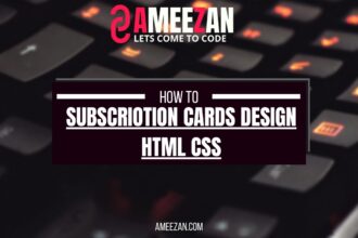 Subscription cards design html css